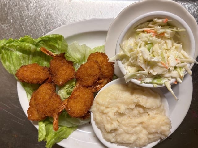 Shrimp in a Basket.