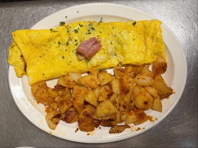 Ham & Cheese Omelette.