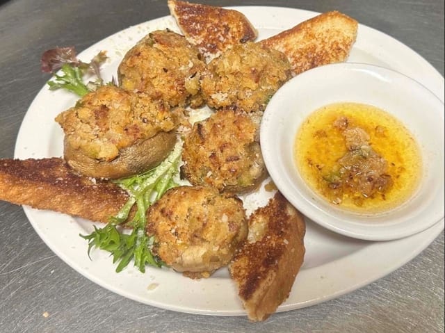 Crab Stuffed Mushrooms.