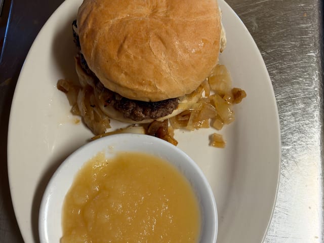 Chopped Steak Burger.