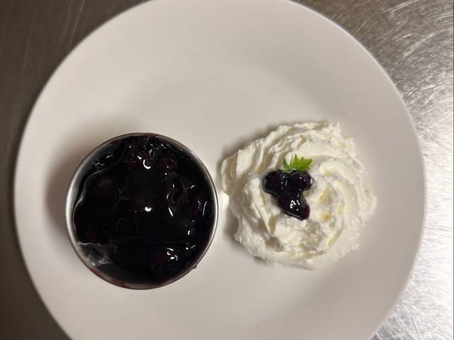 Blueberry Crepe.